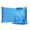 Homeroots 20 x 40 in. Bright Blue Dreamy Silky Satin King Size Pillowcases 387844 - alternate 1